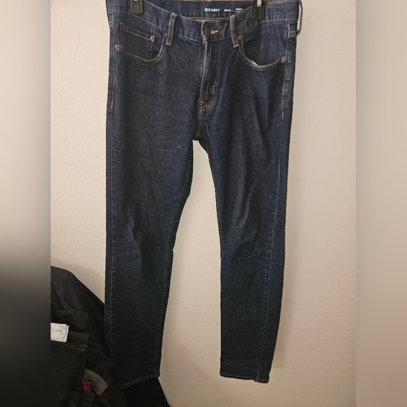 Old Navy Blue Skinny Jeans Size 32x32 - Picture 2 of 10